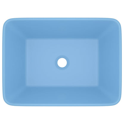 Luxus-Waschbecken Matt Hellblau 41x30x12 cm Keramik
