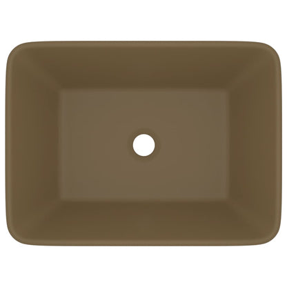 Luxus-Waschbecken Matt Creme 41x30x12 cm Keramik