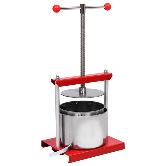 Obst- und Weinpresse Edelstahl 6 L