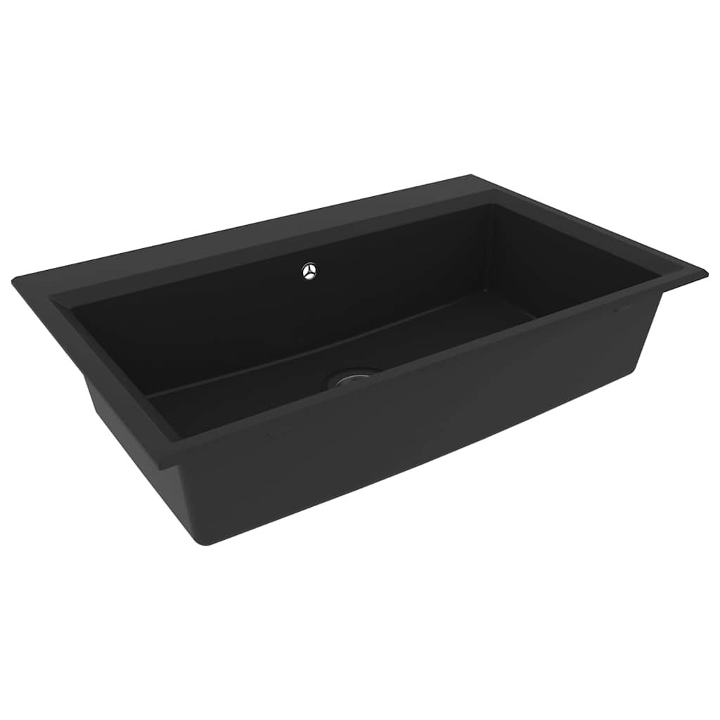 Küchen-Spüle Schwarz 79 x 50 x 31 cm Granit