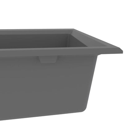 Küchen-Spüle Grau 79 x 50 x 31 cm Granit