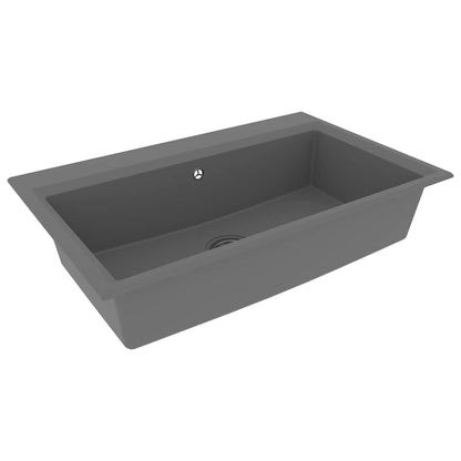 Küchen-Spüle Grau 79 x 50 x 31 cm Granit