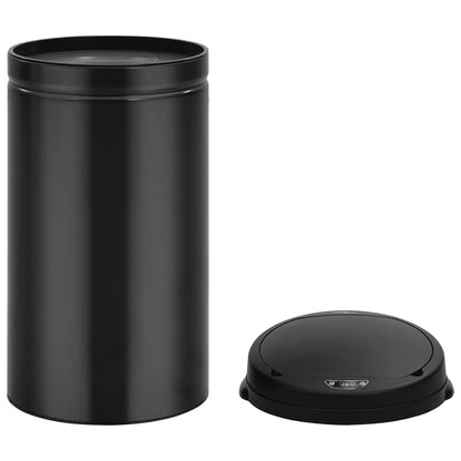 Automatischer Sensor-Mülleimer 50 L Kohlenstoffstahl Schwarz