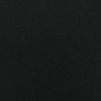 Massagesessel mit Hocker Schwarz Stoff