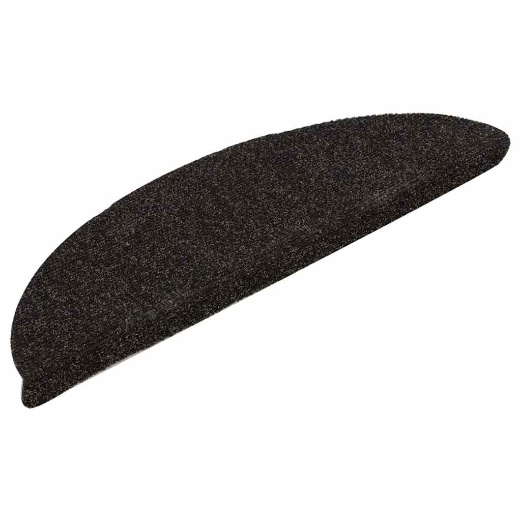 Stufenmatten Selbstklebend 15 Stk. 56x17x3 cm Dunkelbraun Halbrund
