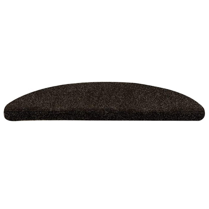 Stufenmatten Selbstklebend 15 Stk. 56x17x3 cm Dunkelbraun Halbrund