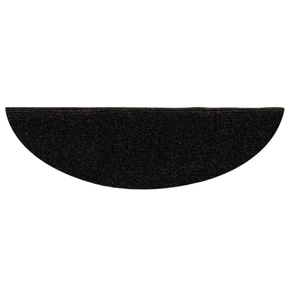 Stufenmatten Selbstklebend 15 Stk. 65x21x4 cm Dunkelbraun Halbrund Groß
