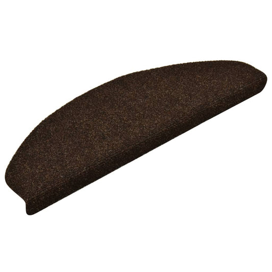 Stufenmatten Selbstklebend 15 Stk. 65x21x4 cm Braun Halbrund Groß