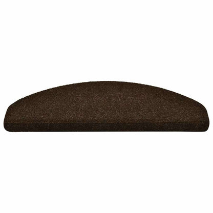 Stufenmatten Selbstklebend 15 Stk. 65x21x4 cm Braun Halbrund Groß