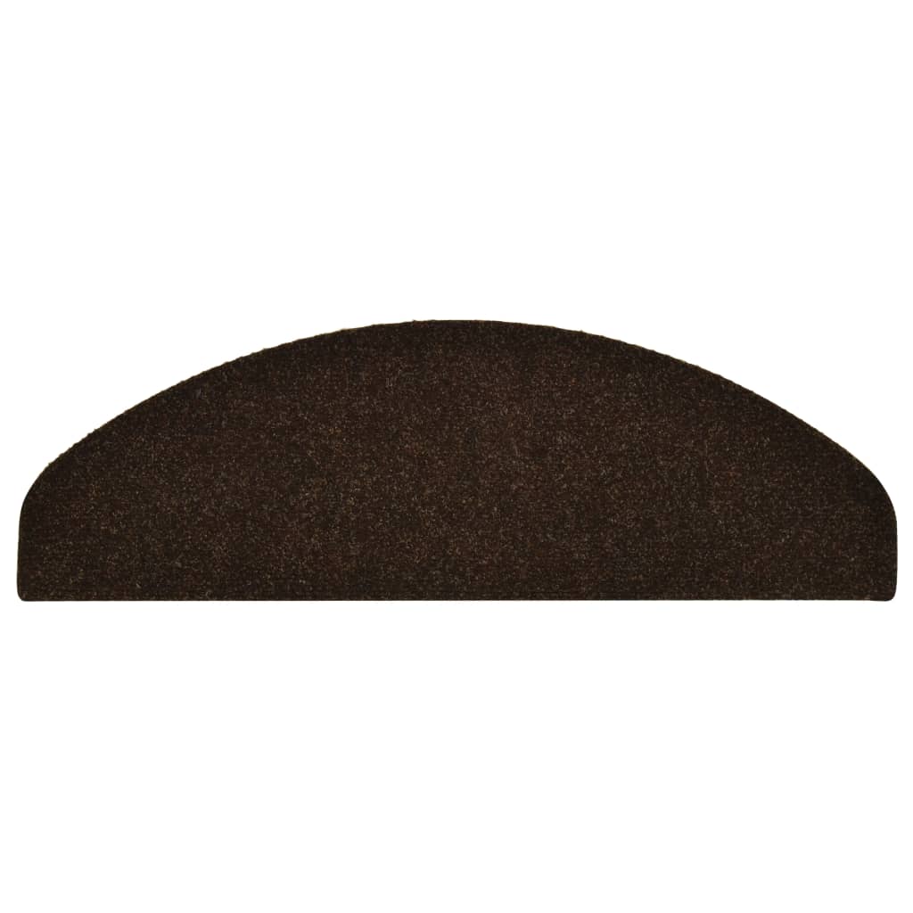 Stufenmatten Selbstklebend 15 Stk. 65x21x4 cm Braun Halbrund Groß