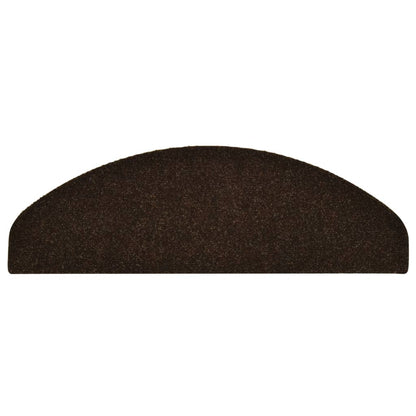 Stufenmatten Selbstklebend 15 Stk. 65x21x4 cm Braun Halbrund Groß