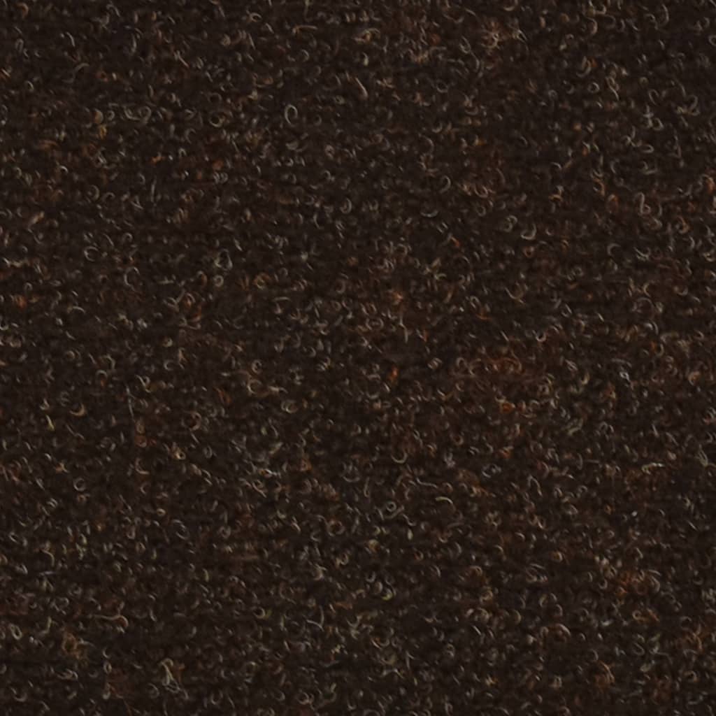 Stufenmatten Selbstklebend 15 Stk. 65x21x4 cm Braun Halbrund Groß