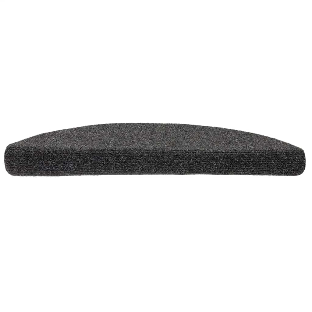 Stufenmatten Selbstklebend 15 Stk. 56x17x3 cm Anthrazit Halbrund