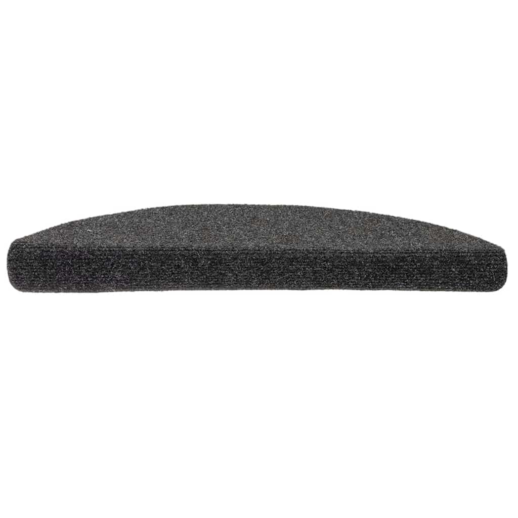 Stufenmatten Selbstklebend 15 Stk. 65x21x4 cm Anthrazit Halbrund Groß