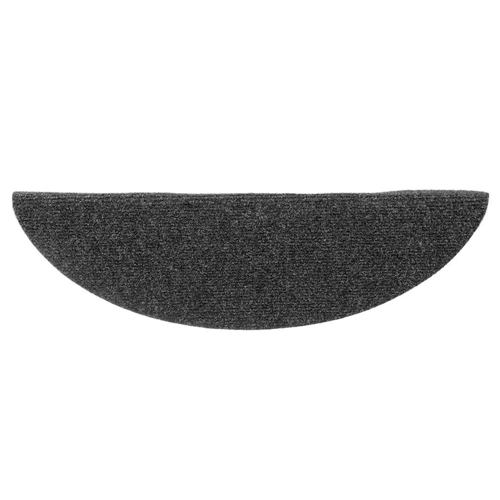 Stufenmatten Selbstklebend 15 Stk. 65x21x4 cm Anthrazit Halbrund Groß