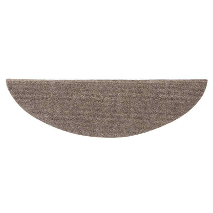 Stufenmatten Selbstklebend 15 Stk. 56x17x3 cm Beige Halbrund