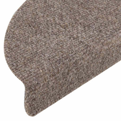 Stufenmatten Selbstklebend 15 Stk. 56x17x3 cm Beige Halbrund