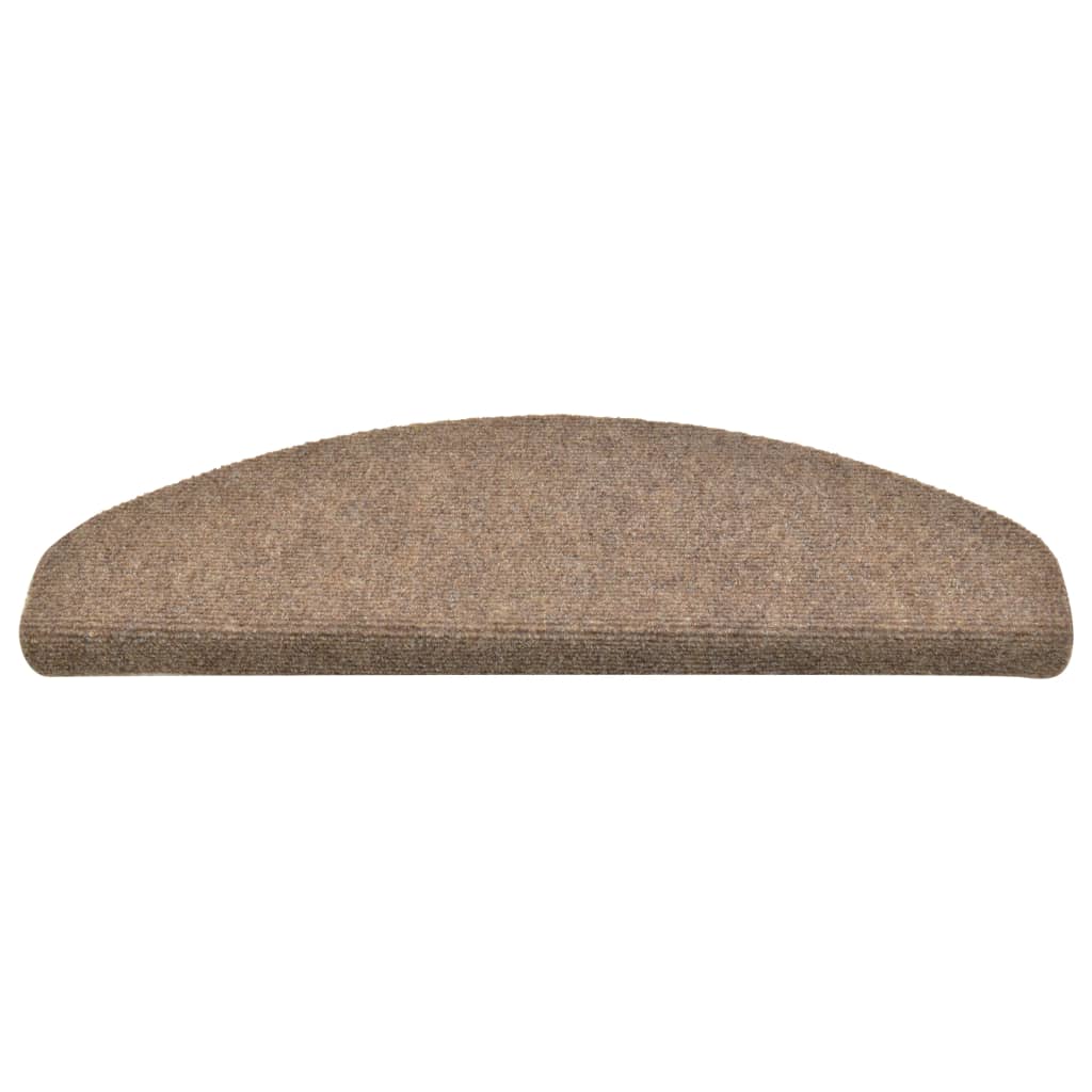 Stufenmatten Selbstklebend 15 Stk. 65x21x4 cm Beige Halbrund Groß