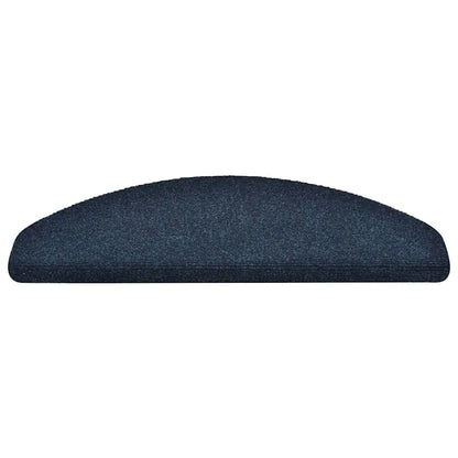 Stufenmatten Selbstklebend 15 Stk. 65x21x4 cm Marineblau Halbrund Groß