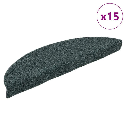 Stufenmatten Selbstklebend 15 Stk. 56x17x3 cm Grün Halbrund