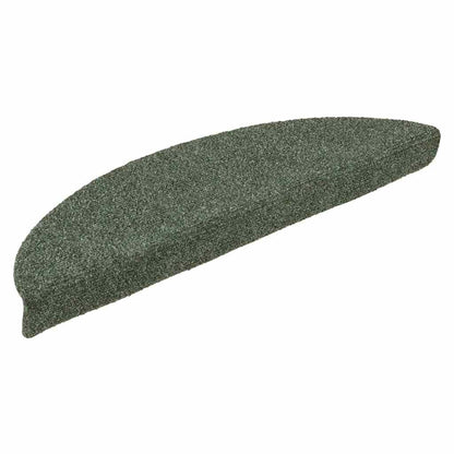 Stufenmatten Selbstklebend 15 Stk. 56x17x3 cm Grün Halbrund