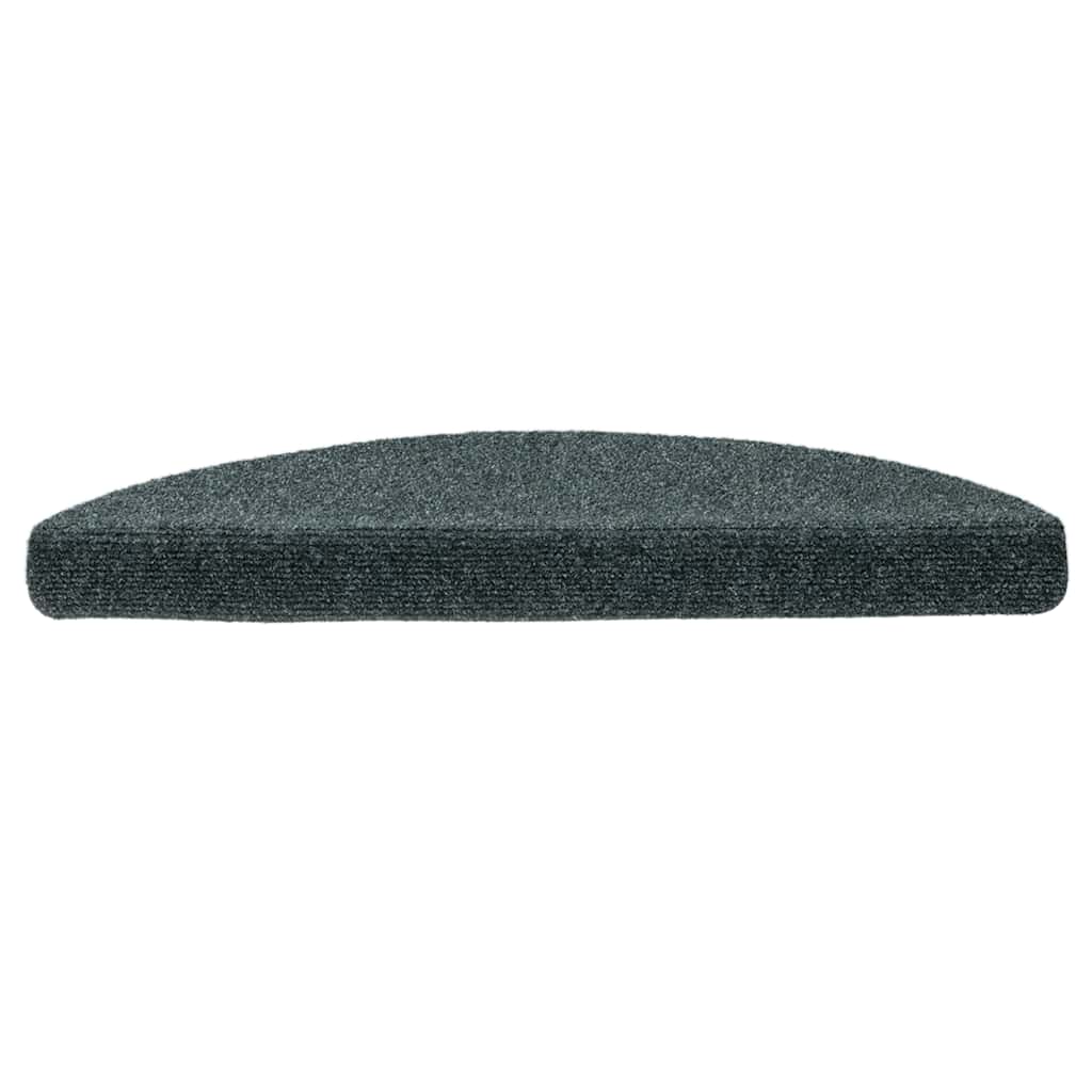 Stufenmatten Selbstklebend 15 Stk. 56x17x3 cm Grün Halbrund