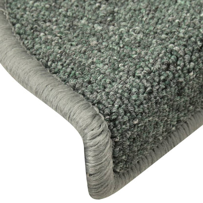 Stufenmatten 15 Stk. 56x17x3 cm Dunkelgrün Halbrund