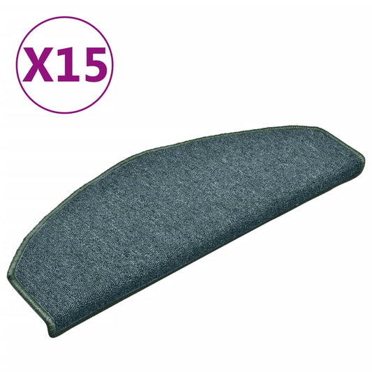 Stufenmatten 15 Stk. 65x24x4 cm Dunkelgrün Halbrund Groß