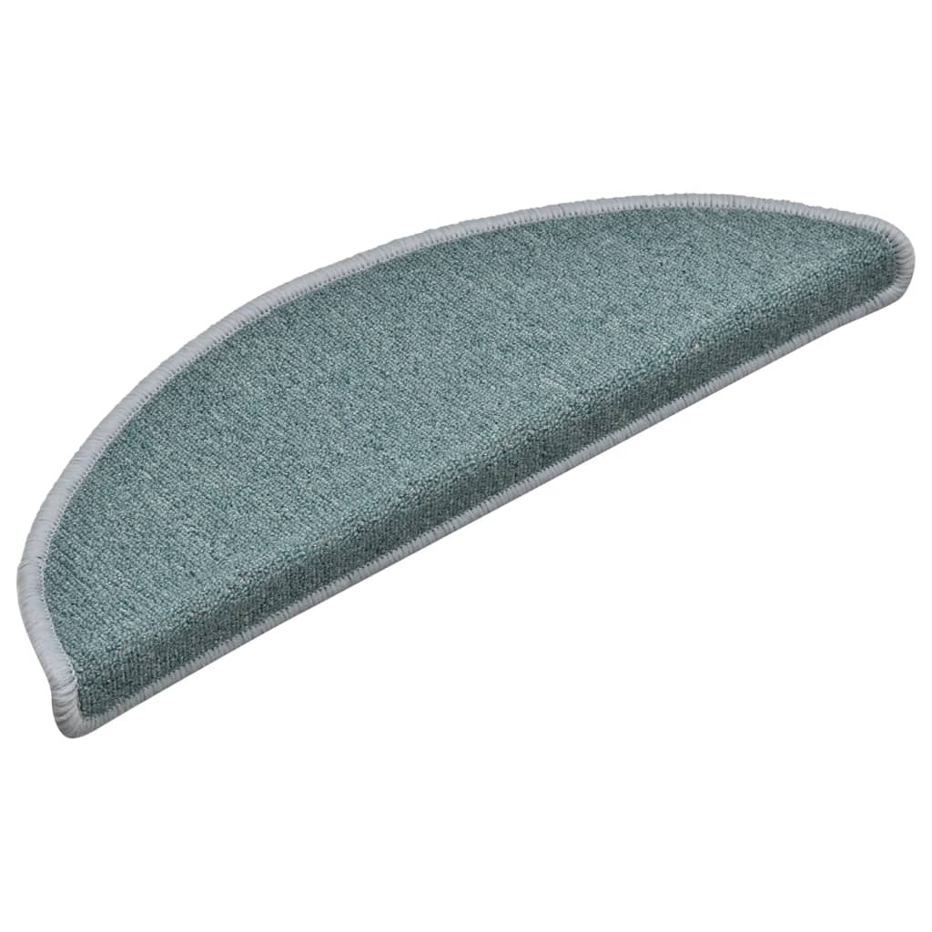 Stufenmatten 15 Stk. 56x17x3 cm Seeblau Halbrund