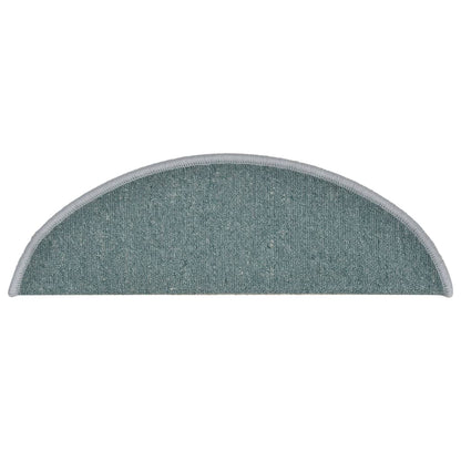 Stufenmatten 15 Stk. 56x17x3 cm Seeblau Halbrund