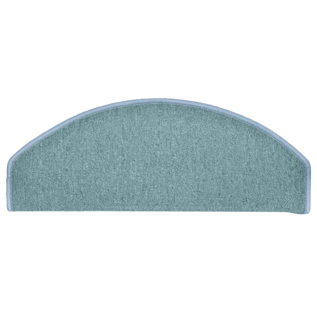 Stufenmatten 15 Stk. 65x24x4 cm Seeblau Halbrund Groß
