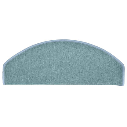 Stufenmatten 15 Stk. 65x24x4 cm Seeblau Halbrund Groß