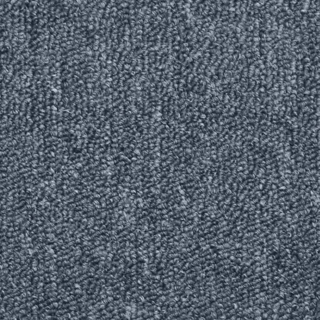 Stufenmatten 15 Stk. 65 x 24 x 4 cm Dunkelgrau und Blau Halbrund Groß