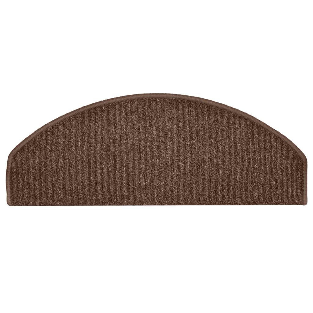 Stufenmatten 15 Stk. 65x24x4 cm Braun Halbrund Groß