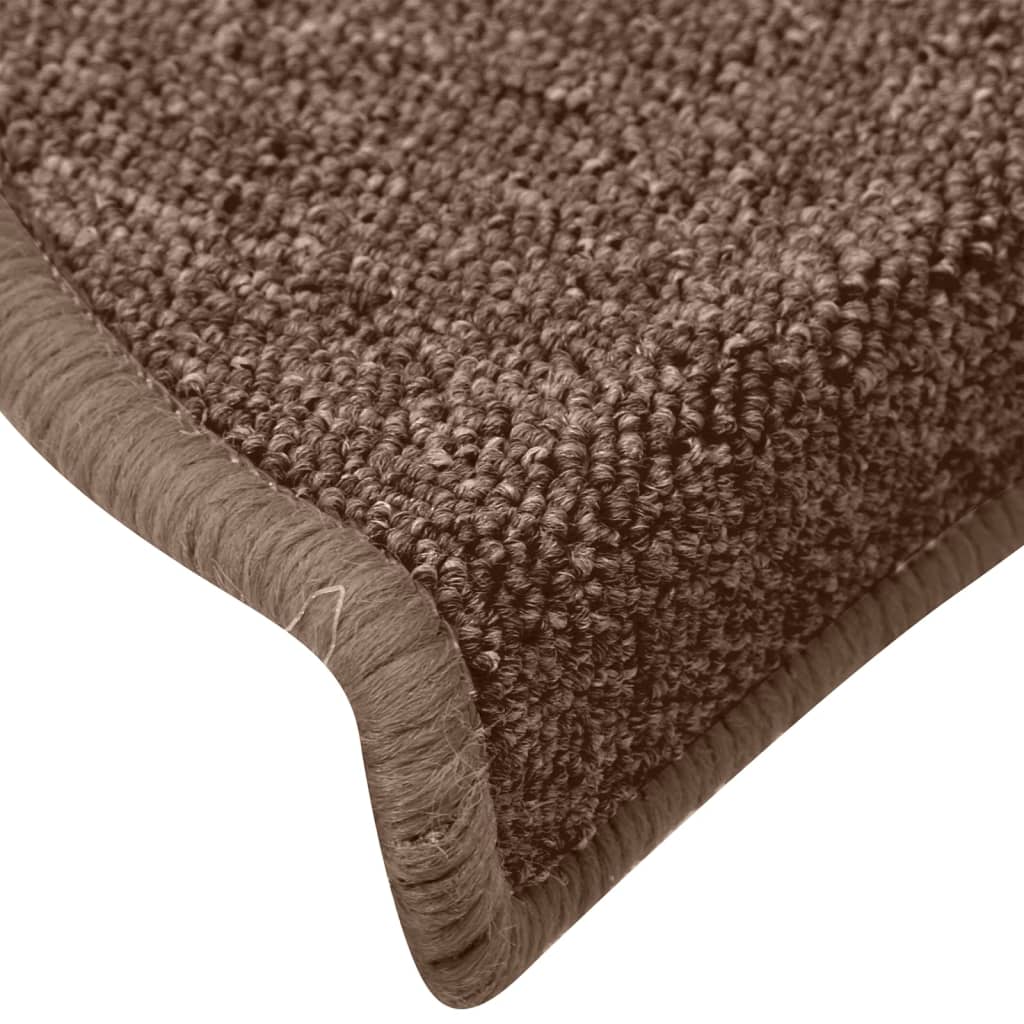 Stufenmatten 15 Stk. 65x24x4 cm Braun Halbrund Groß