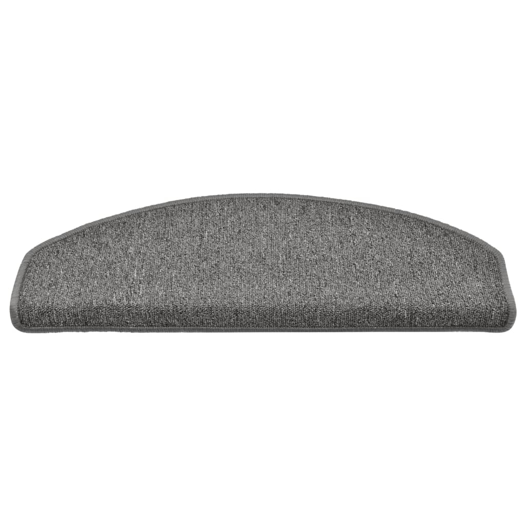 Stufenmatten 15 Stk. 65x24x4 cm Dunkelgrau Halbrund Groß