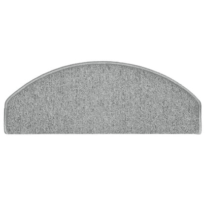 Stufenmatten 15 Stk. 65x24x4 cm Hellgrau Halbrund Groß