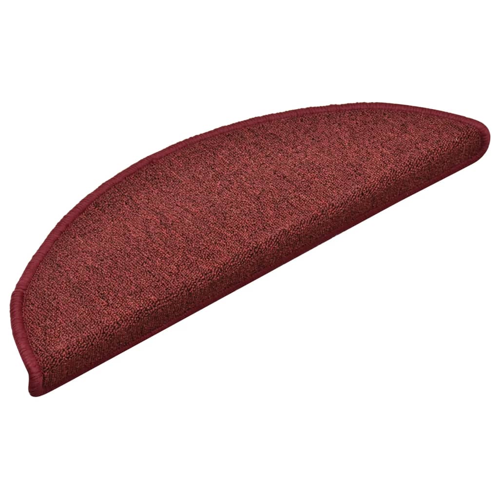 Stufenmatten 15 Stk. 56x17x3 cm Bordeaux Halbrund