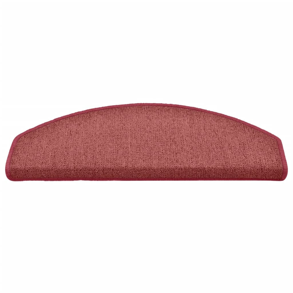 Stufenmatten 15 Stk. 65x24x4 cm Bordeaux Halbrund Groß