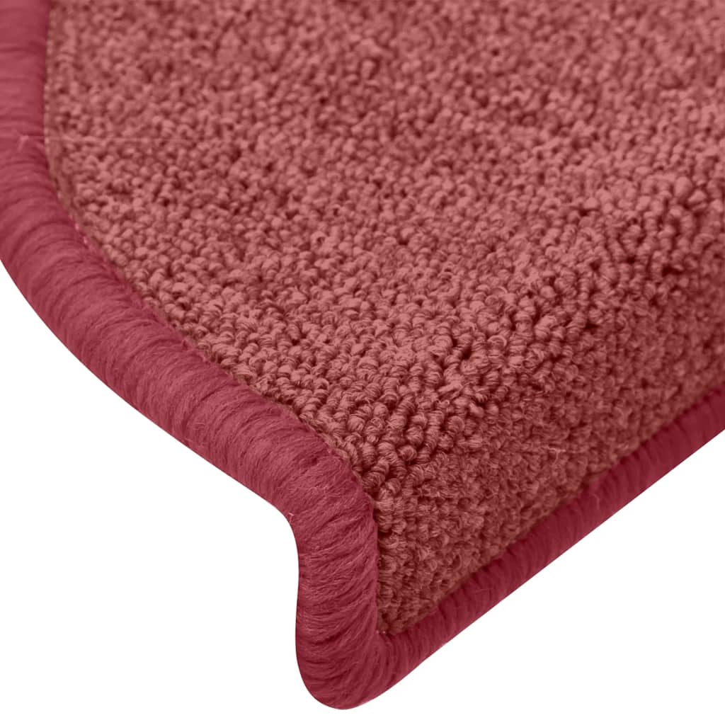 Stufenmatten 15 Stk. 65x24x4 cm Bordeaux Halbrund Groß