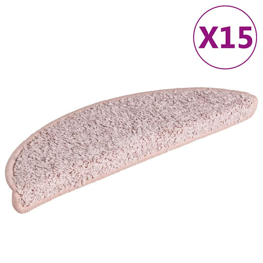 Stufenmatten 15 Stk. 56x17x3 cm Hellrosa Halbrund