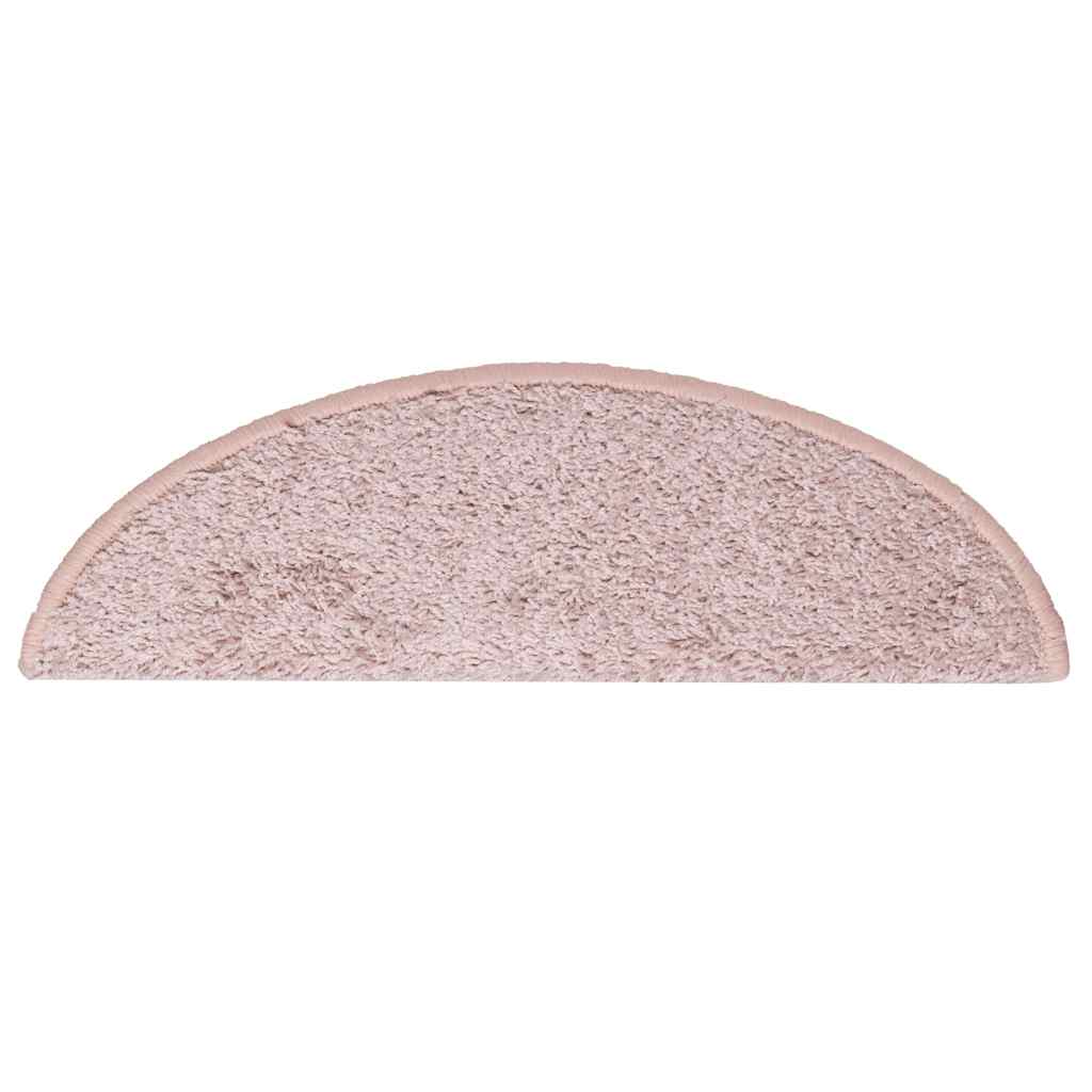 Stufenmatten 15 Stk. 56x17x3 cm Hellrosa Halbrund