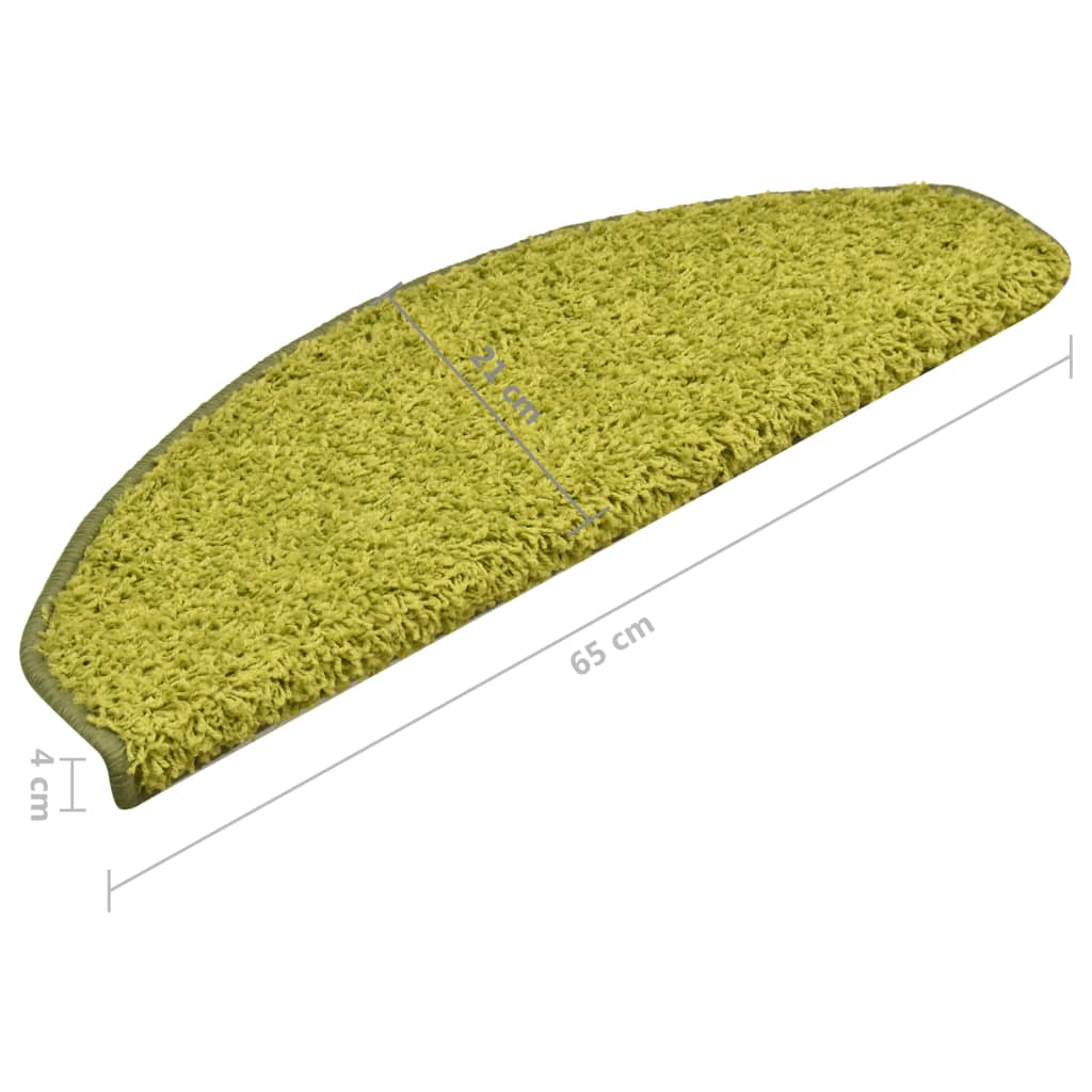 Stufenmatten 15 Stk. 65x21x4 cm Grün Halbrund Groß