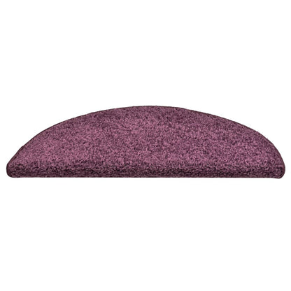 Stufenmatten 15 Stk. 56x17x3 cm Dunkelviolett Halbrund