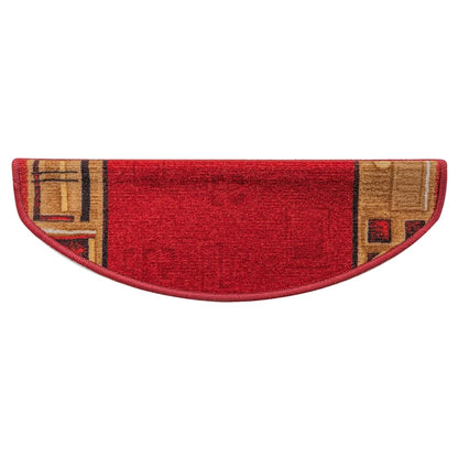 Treppenmatten Selbstklebend 15 Stk. Rot 65x21x4 cm