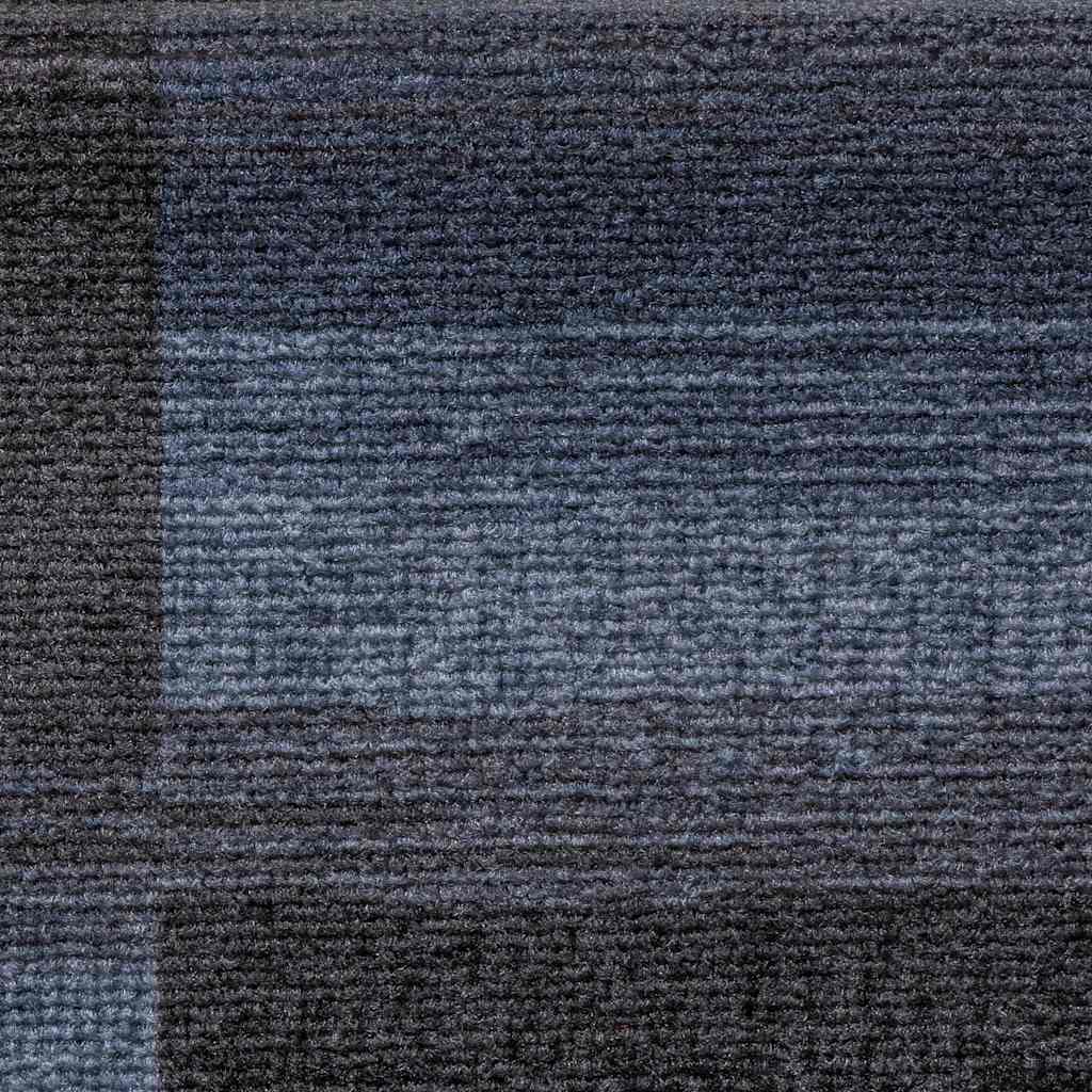 Treppenmatten Selbstklebend 15 Stk. Schwarz und Grau 65x21x4 cm