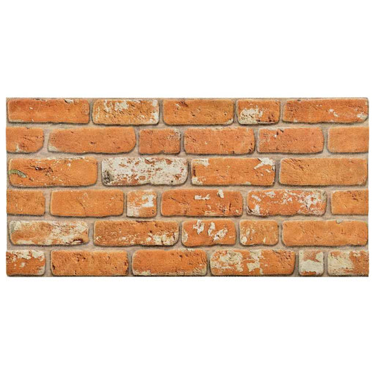 3D-Wandpaneele 10 Stk. Hellbraun Backstein-Optik EPS