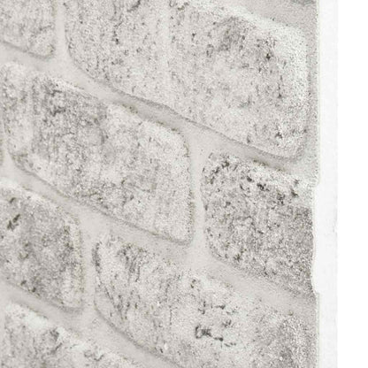 3D-Wandpaneele 10 Stk. Hellgrau Backstein-Optik EPS