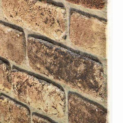 3D vægpaneler 10 stk Sandfarvet murstenslook EPS