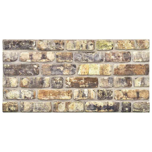 3D-Wandpaneele 10 Stk. Mehrfarbig Backstein-Optik EPS